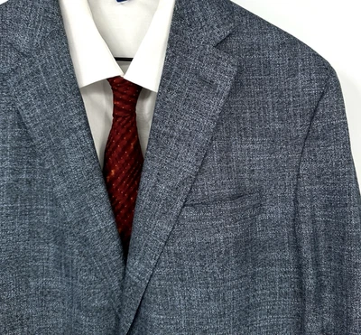 CREMIEUX Andrew Chaqueta Blazer Abrigo Deportivo Bambú Dos Botones Azul Business 42R Foto 1 de 4