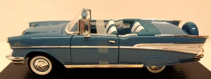 Road Tough 1957 Chevrolet Bel Air Convertible Turquoise 1/18 Diecast Nice NOS - Picture 1 of 13
