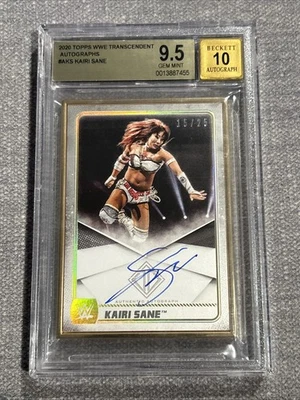 Kairi Sane 2020 Topps Transcendent WWE Autograph Card 15/25 BGS 9.5 GEM MINT - Image 1 of 3