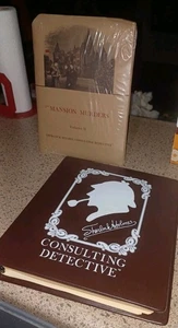 Vintage Sherlock Holmes Consulting Detektiv Spiel komplette Mappe mit versiegeltem neuem Spiel - Bild 1 von 14