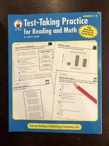 Test-Taking Practice for Reading and Math Grades 1-2 by Judi Smith (Perfect) - Picture 1 of 2