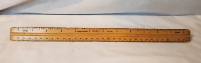 Vintage DORIC Genuine Boxwood Triangular Ruler Made In Germany #56 3852 - Image 1 of 4