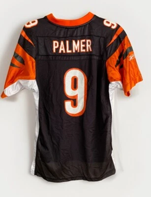 NFL Cincinnati Bengals Juvenil Grande Carson Palmer #9 Camiseta Negra y Naranja Ohio Foto 1 de 4