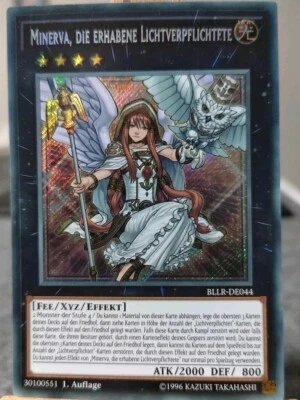 MINERVA , DIE ERHABENE LICHTVERPFLICHTETE - BLLR-DE044 Secret Rare 1. Auflage NM - Bild 1 von 3