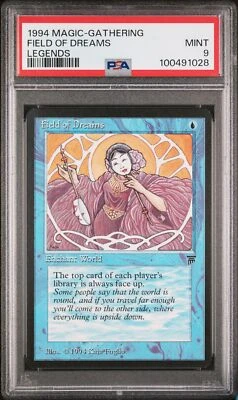 FIELD OF DREAMS Legends Rare Reserved List PSA 9 Vintage MTG [Nostalgium] - Image 1 of 2