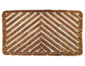 New Bayliss Rugs Door Mat Bottlebrush Coir and Galvanised Wire Doormat 50 x 80cm - Picture 1 of 3