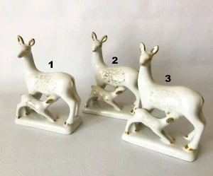 Porcelain figurine Deer and fawn - soviet vintage statuette USSR - Picture 1 of 10