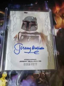 TOPPS STAR WARS MASTERWORK 2017 JEREMY BULLOCH BOBA FETT AUTO / AUTOGRAPH CARD - Picture 1 of 2