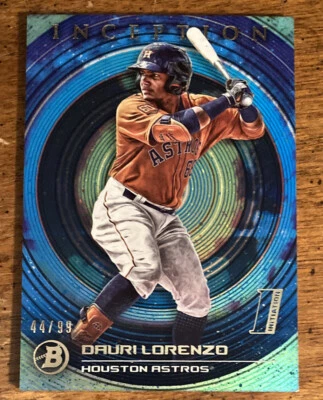 2022 Bowman Inception Dauri Lorenzo 44/99 Houston Astros - Image 1 of 3