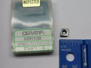 Ceratip CPGB-2.531-T00315 CBN INSERT (1 STCK) GRADE KBN10B - Bild 1 von 2