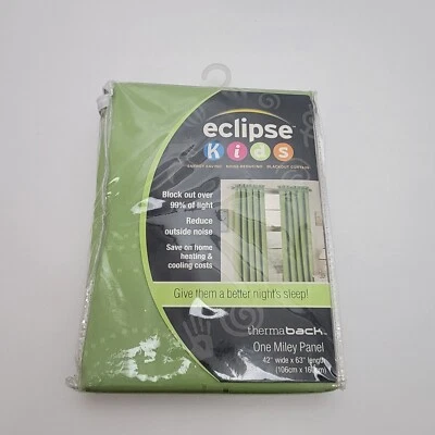 Eclipse Kids Cortina Verde Cortina Blackout - Panel One Miley  Foto 1 de 4