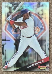 2015 Bowman's Best Rookie Refractor Maikel Franco Philadelphia Phillies #15