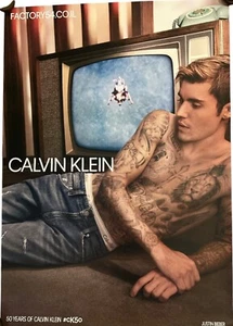 Justin Bieber, Calvin Klein Poster for Factory 54 Israel - Picture 1 of 1