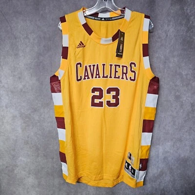 NWT 2015 Rare Adidas HWC Cleveland Cavaliers LeBron James 23 Throwback Jersey XL - Image 1 of 4