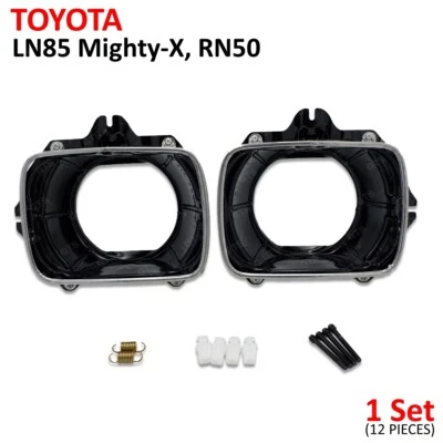 Head Lights Housing Bucket Plate Trim Made For Toyota Hilux Migthy-X 1989 '95 - Image 1 of 4