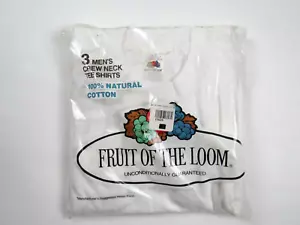Vtg NOS 1978 3 Pack Fruit of the Loom White T Shirt Sz XXS Single Stitch USA 70s - Picture 1 of 11