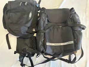 T-Bags 2 Piece Motorcycle Bags Luggage Travel with Rain Fly - Bild 1 von 16