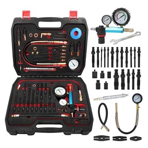 46PCS Automotive Compression and Leakage Tester Kit for Petrol & Diesel Engines - Picture 1 of 9