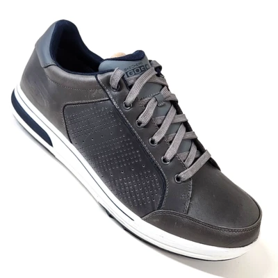 Zapatos de golf Skechers Go Golf Drive 2 LX de cuero sin clavos para hombre 12 gris oscuro 54514 Foto 1 de 4