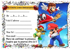 Huis 8 Einladungskarten Super Mario It S A Party Invitation Luigi Toad Yoshi Karte Luxclusif Com