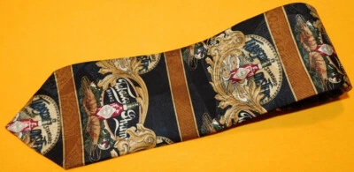 CORBATA EXTRA LARGA CON MOTIVO CAMARÓN MULTICOLOR TABASCO - CORBATAS PARA EL CUELLO - CORBATAS DE DISEÑO. Foto 1 de 4