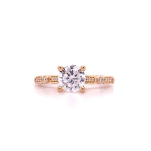 18k Rose Gold Cubic Zirconia Tacori Engagement Ring - Picture 1 of 9