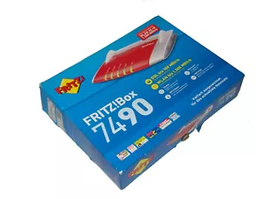 AVM fritzbox 7490 WLAN Router Con Modem Buona Condizioni 35 - Picture 1 of 3