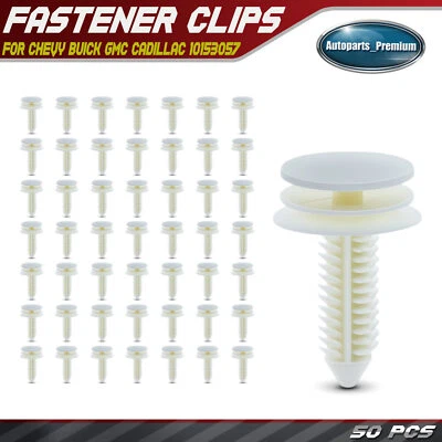 50 piezas clips de sujeción de panel de moldura de puerta de 8 mm para Chevy GMC Cadillac Buick Foto 1 de 4