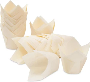 Tulip Cupcake Liners 150 Pcs,Parchment Paper Muffin Liners Holders for Baking Cu - Picture 1 of 7