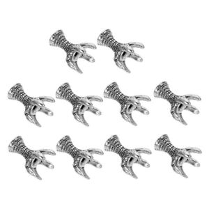 Tibetan Silver Claw Beads Charms Spacer for DIY Jewelry
