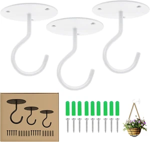 Ceiling Hooks for Hanging , Metal Plant Hooks Wall Mount Hangers for Hanging , B - Picture 1 of 12