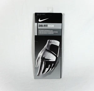 Nike Dri-Fit Tech Leather Regular Right Golf Glove Sz S NEW GG0470 101 Imperfect - Picture 1 of 3