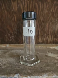 Vintage Lab Medical Science Jar Vile W/lid Glass - Picture 1 of 4