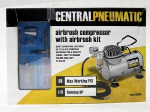 Central Pneumatic Airbrush Compressor w/ Airbrush Kit #95630 - New In Open Box - Picture 1 of 9