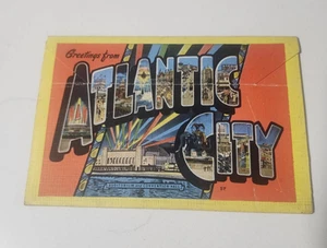 Vintage 40er Jahre E.C. Kropp Atlantic City Souvenir Klapp Postkartenheft - Bild 1 von 3