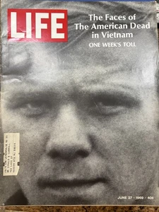 LIFE Magazine June 27 1969 The Faces of The American Dead in Vietnam - Picture 1 of 1