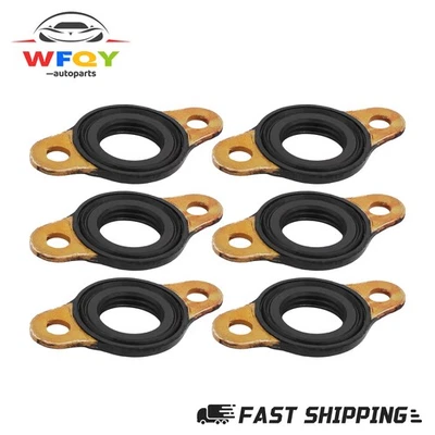 Juego de 6 sellos de inyector para motores Western Star Trucks DD15 Foto 1 de 4