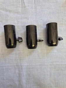 1v3 Original Bakelit E14 Lampenfassung  Drehschalter rausziehbar Midgard - Bild 1 von 3