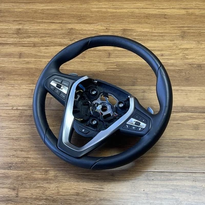 2019-2024 BMW 330i G20 Steering Wheel Heated Shifters Leather 7946127 OEM *NOTE* - Image 1 of 4