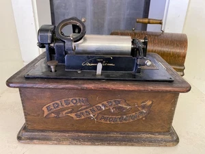 Antique Edison Standard Phonograph Model A~ Oak Case ~ Circa 1901 ~ Player - Picture 1 of 16