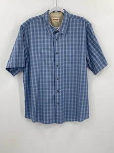 Wrangler Authentics Hemd Herren Gr. XL blau kariert Button Down Kurzarm Erwachsene - Bild 1 von 9