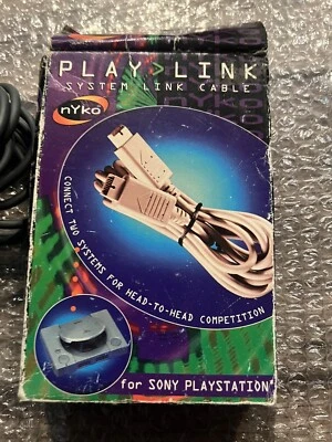 Nyko Play Link Cable for PlayStation One Console CIB WITH BOX - Image 1 of 4
