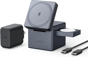 Anker 3-in-1 Cube Magnetic Charging Station Charging - Picture 1 of 4