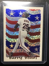 Barry Bonds 1995 Topps CyberStats Insert San Francisco Giants Card #1 of 7 Holo