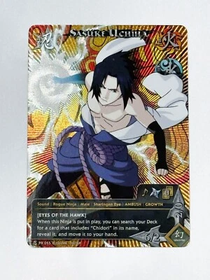 NARUTO CCG: SASUKE UCHIHA EYES OF THE HAWK PR-055 Eyes Promo Rare Foil - Image 1 of 2