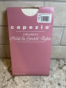 CAPEZIO HOLD& STRETCH CHILDRENS TIGHTS WHITE SZ MS - Picture 1 of 3