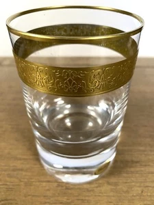 Bicchiere da whisky Moser bordato oro - Foto 1 di 3