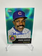 2022 Topps Chrome Platinum Andre Dawson Aqua Refractor On Card Auto /150 Cubs