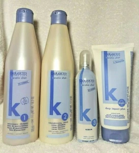 Salerm Keratin Shot Shampoo +Straightening Cream +Deep Impact Plus Mask +Serum - Picture 1 of 2