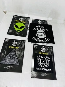 New The Alley Chicago Radiohead Embroidered Patch Lot Of 4 - Picture 1 of 6